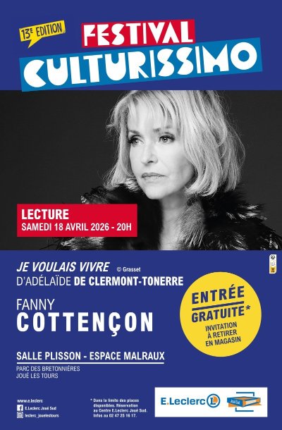Festival Culturissimo : lecture par Fanny Cottençon