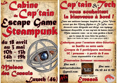La Cabine du Cap’tain - Escape Game Steampunk