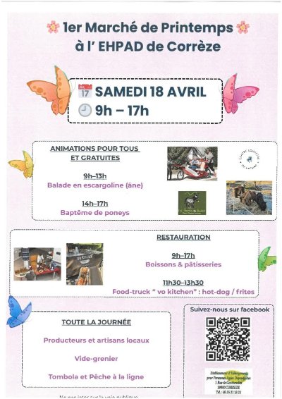 1er Marché de printemps à l'EHPAD