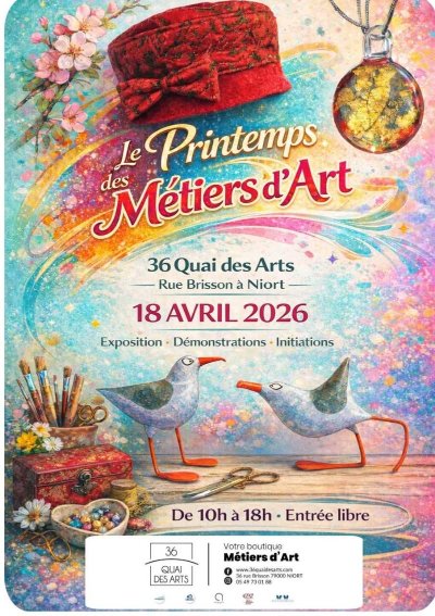 Journée du Printemps des métiers d'art au 36 Quai des Arts à Niort