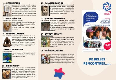 Journée Européennes des Métiers d'Art - Quand La Main Exprime l'Âme