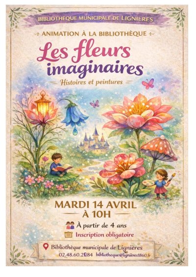 Histoires et peintures "les fleurs imaginaires"
