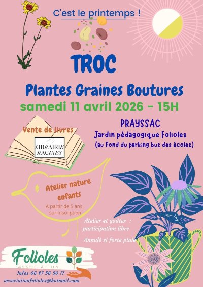 Troc de plantes, graines et boutures à Prayssac