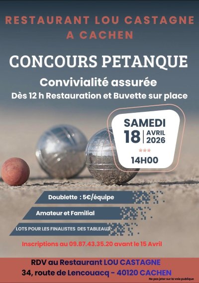 Concours de pétanque