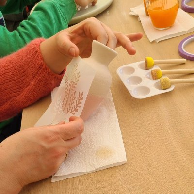 Atelier modelage parent/enfant à l'Atelier Terre Calme