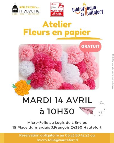 Atelier fleurs en papier