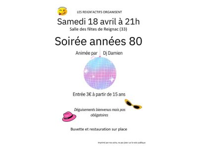 Soirée années 80