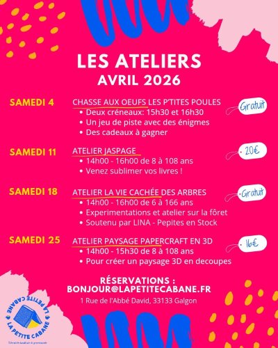 Atelier "jaspage" avec Marion Guillon-Riout à la Petite Cabane