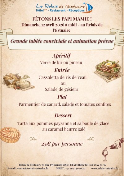 Le repas des papi & mamie