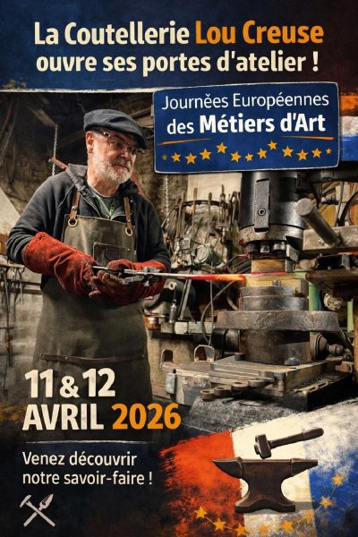 Visite de la Coutellerie d'art Lou Creuse - JEMA 2026