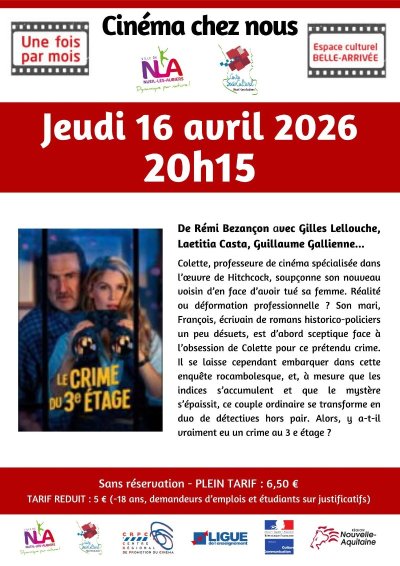 Cinéma - "Le crime du 3 ème étage"