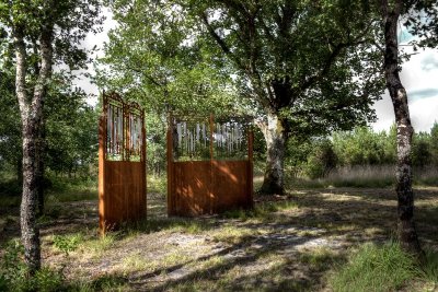 La Forêt d'Art Contemporain : La Portée, oeuvre n°08