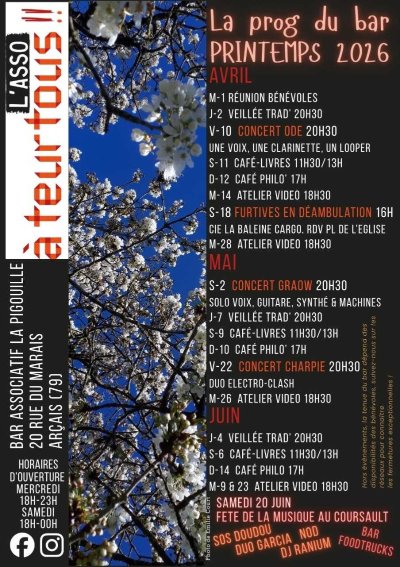 Atelier Vidéo au bar À Teurtous à Arçais