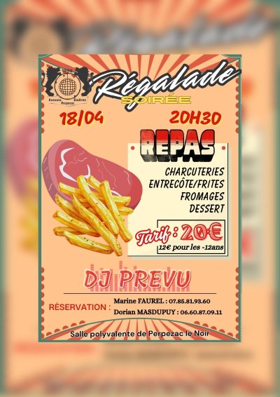 Repas Entrecôte / frites