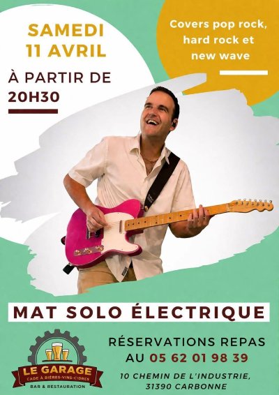 CONCERT : MAT SOLO ÉLECTRIQUE