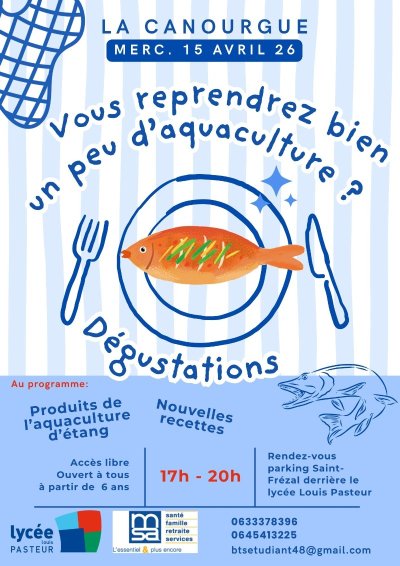 DÉGUSTATION À L'AQUACULTURE
