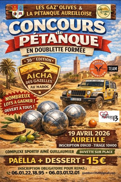 Concours de pétanque spécial "Gaz'Olives"