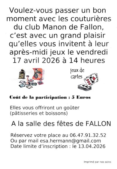 Après-midi jeux de société