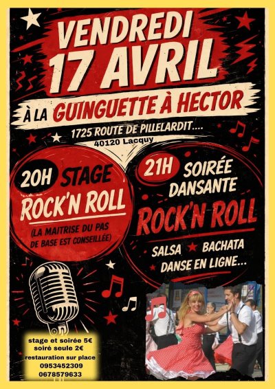 Stage et soirée dansante Rock'n roll