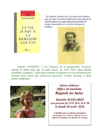 SÉANCE DÉDICACE DANIÈLE MASSARDI