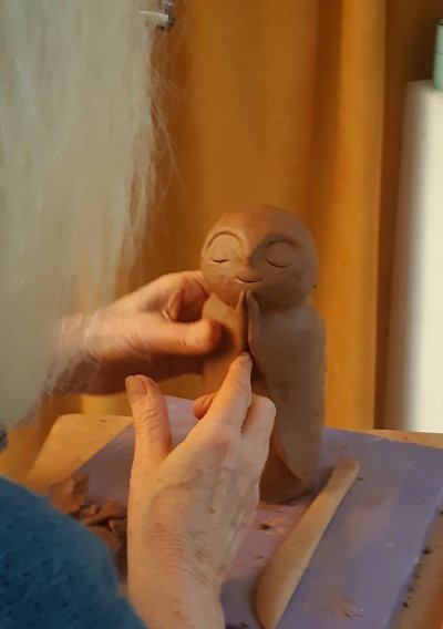 Atelier de modelage d'argile Adultes&Enfants à Cléry - thème : le réveil de la nature