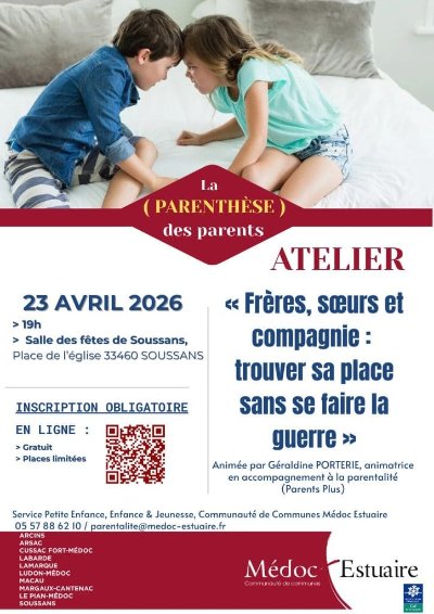 La parenthèse des parents : Atelier parentalité