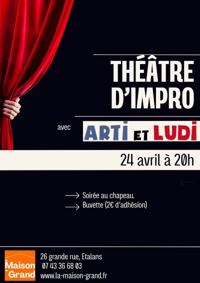Théâtre d'impro, avec Art et Ludi