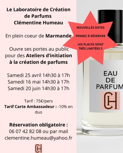 Atelier Initiation Création de Parfums