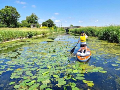 Balade en paddle/canoë-kayak sur l'Aure