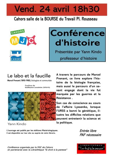 Conférence d'histoire avec Yann Kindo