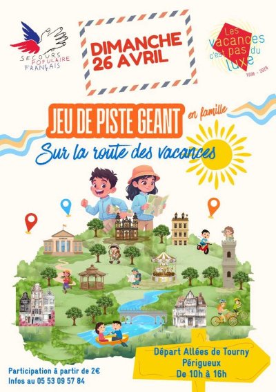 Jeu de piste géant :  "Sur la route des vacances"