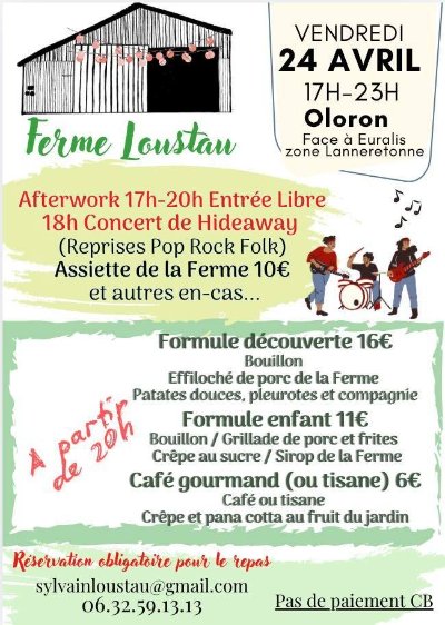 Soirée guinguette à la ferme Loustau