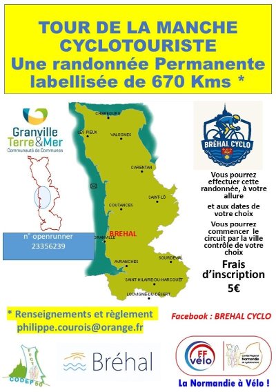 Tour de la manche cyclotouriste - circuit permanent