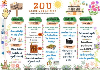 ACCUEIL DE LOISIRS ZOU