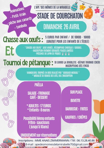 Chasse aux œufs et tournoi de pétanque