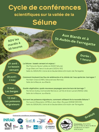 Cycle de conférences : “Comment évoluent les flux de sédiments et la chimie de l’eau après les barrages ?”