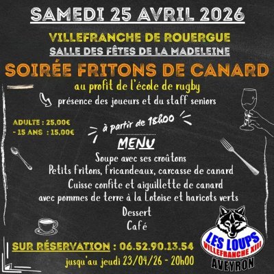 Soirée "Fritons de Canard"