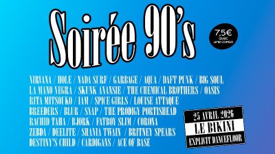 SOIRÉE ANNÉES 90