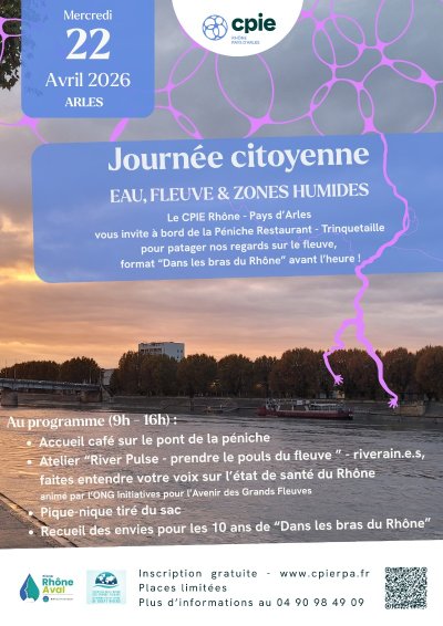 Journée citoyenne "Eau fleuve et Zones Humides" du CPIE Rhône Pays d'Arles