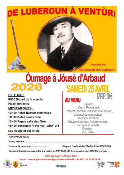 Hommage à Joseph d'Arbaud