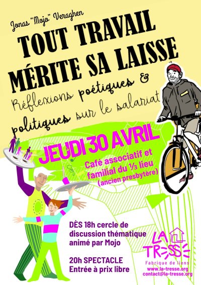 Soirée discussion et spectacle : réfléxions poétiques et politiques sur le salariat à La Tresse