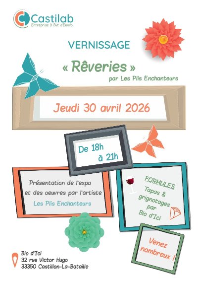 Vernissage exposition "Rêveries" par Les Plis Enchanteurs