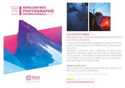 Rencontres de la jeune photographie internationale "Les Eaux du bord" à Niort