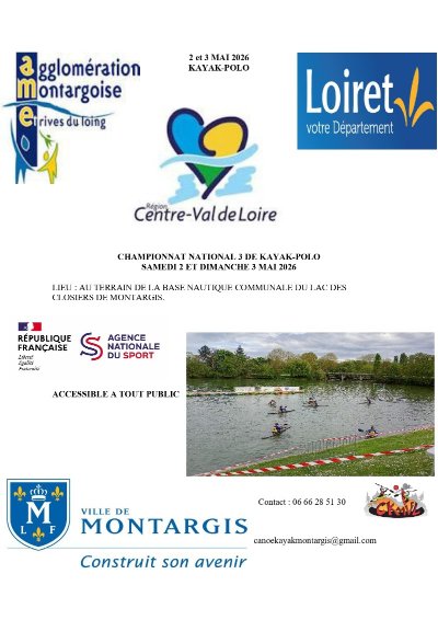 CHAMPIONNAT NATIONAL 3 DE KAYAK-POLO