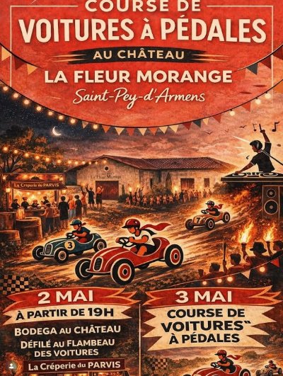 Course de voitures à pédales : Château La Fleur Morange