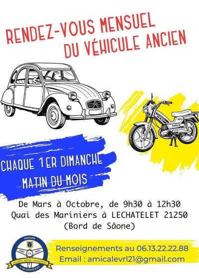 Les rendez-vous des véhicules anciens