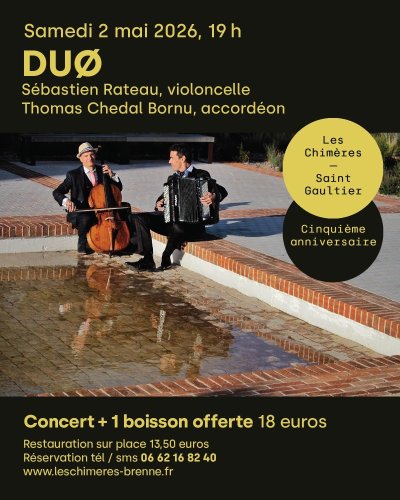 Concert "Duo" violoncelle, accordéon