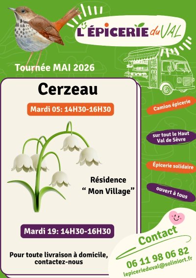 Tournée de l'Epicerie du Val à Cerzeau