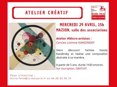 Atelier créatif avec la micro folie à Mazion
