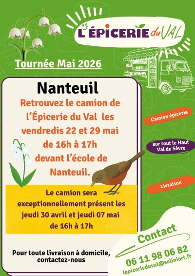 Tournée de l'Epicerie du Val à Nanteuil